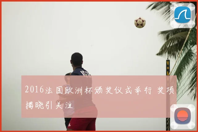 2016法国欧洲杯颁奖仪式举行 奖项揭晓引关注
