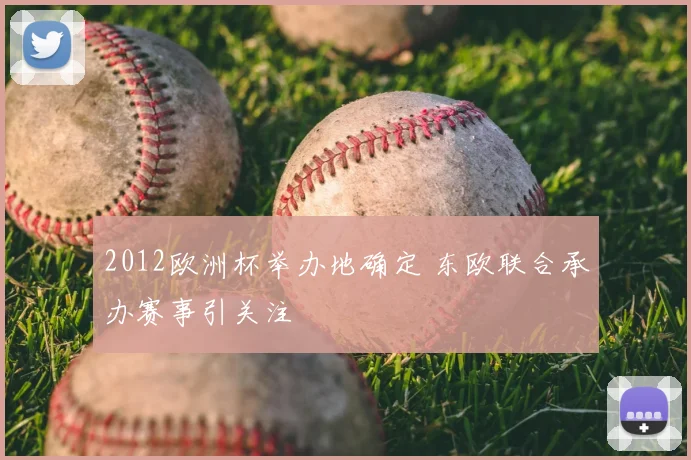 2012欧洲杯举办地确定 东欧联合承办赛事引关注